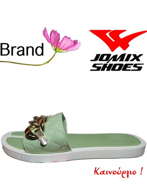 Jomix Shoes women's flip flop sandals new, size 37, green