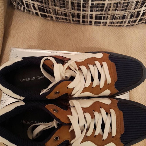 American Stars sneakers shoes used, size 43, blue and brown