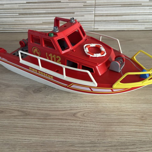 Playmobil Action Heroes Fire Rescue Boat used, for ages 4+ #71598