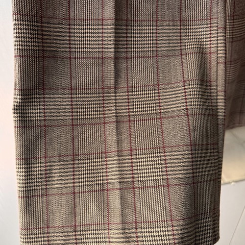 Plaid cropped culottes wide leg trousers, size S
