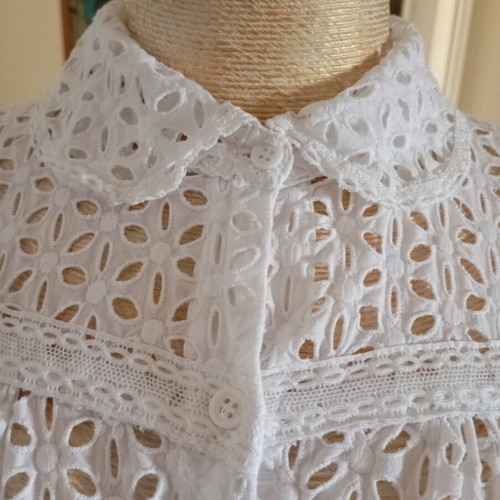 Anna Sui cotton dress size S new, white