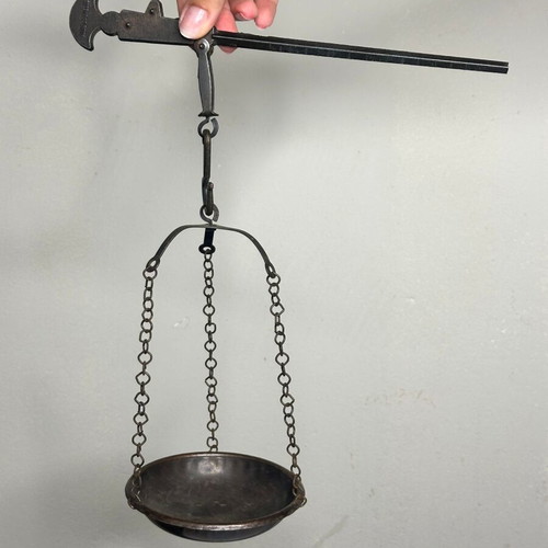 Vintage Greek Hanging Balance Scale used, made in Greece