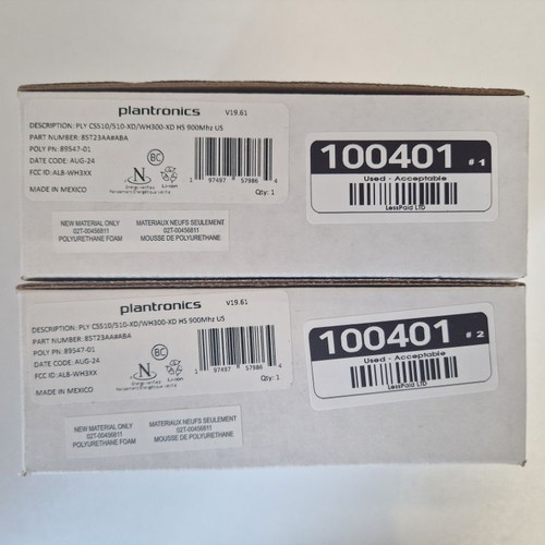 Poly CS510-XD spare wireless headset like new