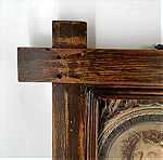  Εικόνα ξύλινη Ιησούς Χριστός εποχής 1950