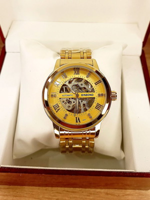 Mechanical automatic watch new, waterproof, sapphire glass, 21 jewels