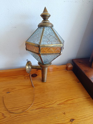 Vintage brass wall light