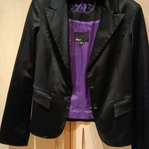 Iso satin jacket black size M like new
