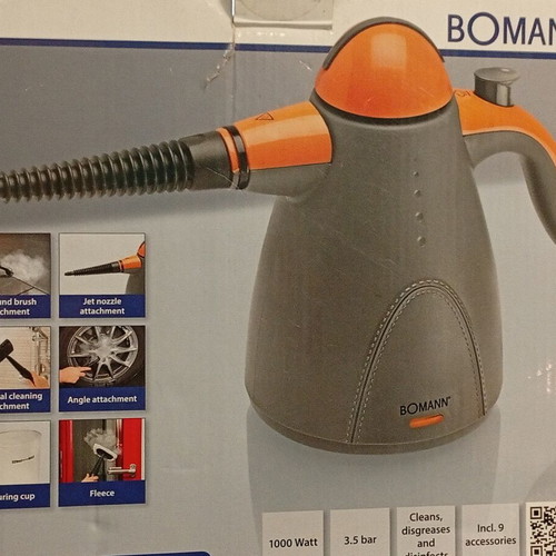 Bomann DR905 Steam Cleaner new, 1000W, 3.5 bar pressure