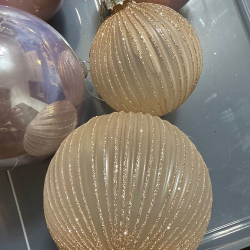 Christmas balls in pink shades new