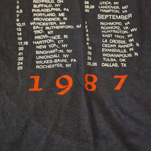Whitesnake vintage t-shirt used, official 1987 merch, size XL