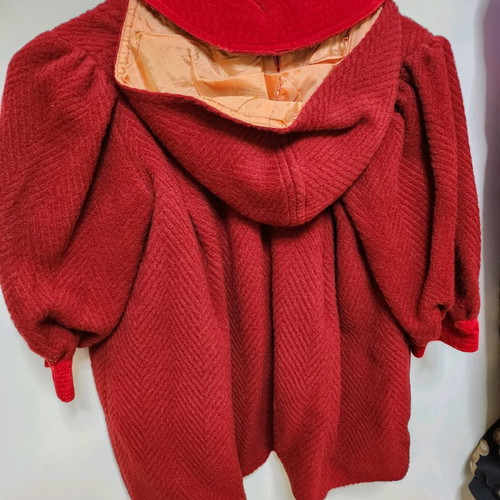 Red woolen children's coat used