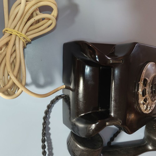Vintage RFT W63 Rotary Telephone from East Germany 1966 used