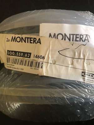 Ikea Montera cable organizer gray 2 pieces new
