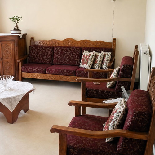 Skyrian Hand-Carved Furniture Set used, living room