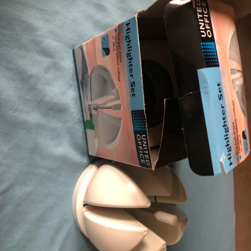 United Office highlighter set used, without ink