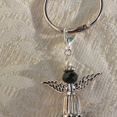 Keychain Angel new, handmade, black