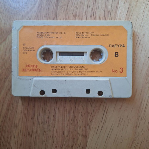 Abrakatambra cassette tape used, Orfanidis Editions No 3