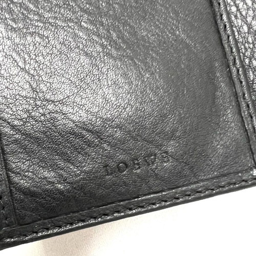 Loewe black wallet used with wear