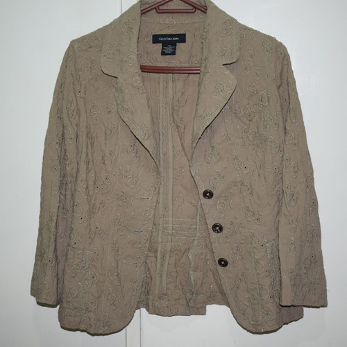 Calvin Klein Jeans women's jacket 100% cotton like new, olive