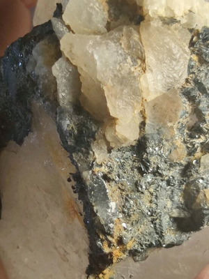 Quartz with galena new, Greek collectible