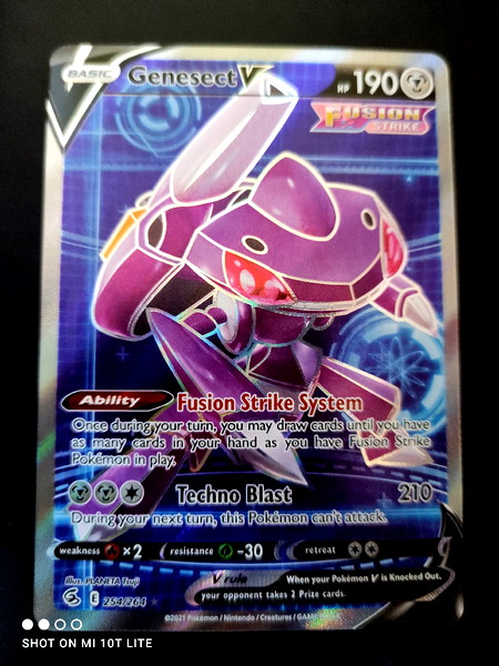 Pokemon Genesect V 254/264 Fusion Strike Full Art NM