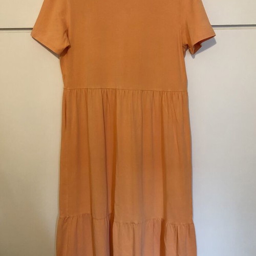Stradivarius midi coral dress XL