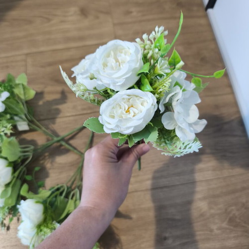 Artificial flowers set of 4 new, natural look, spring decor