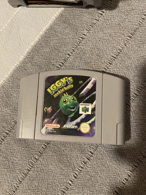 Iggy's Rockin Balls Nintendo 64 game like new cartridge