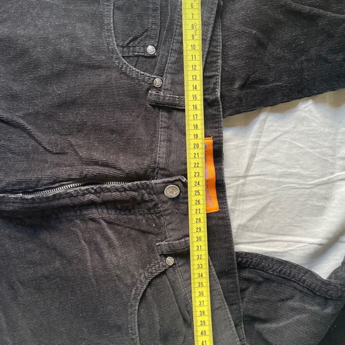 Corduroy women's pants used, black, size S/36/8