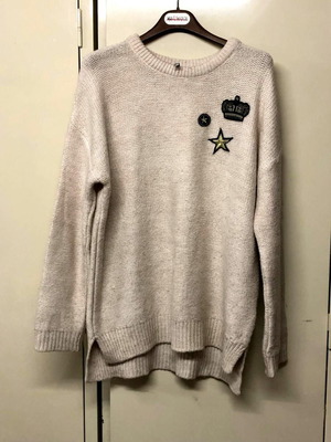Stradivarius sweater used, size M/L, beige