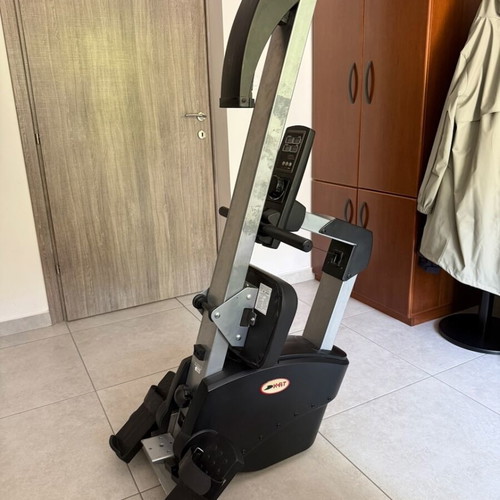 X-FIT rowing machine used with magnetic resistance and LCD display