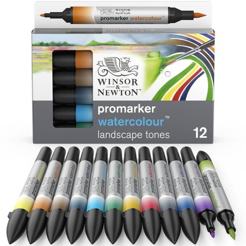 Winsor and Newton Watercolour Markerset 12 pcs new, factory sealed