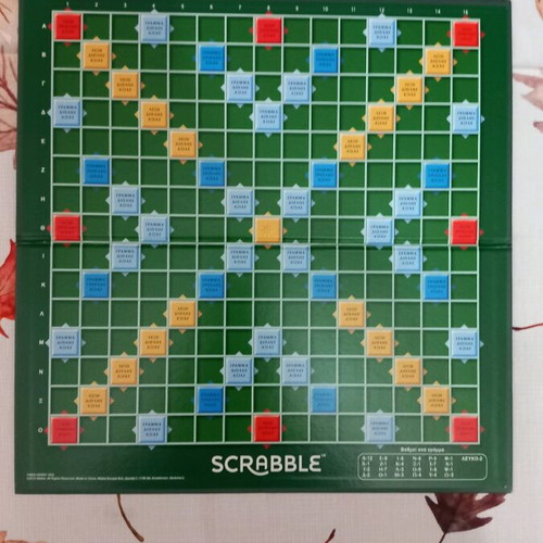 Scrabble Original board game used, missing 1 letter
