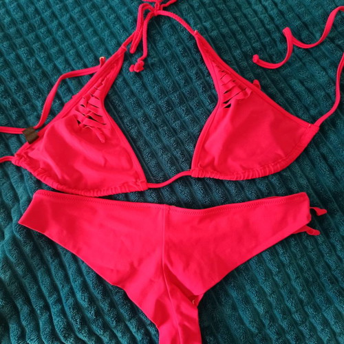 Just Cavalli bikini used, size M/L, fuchsia