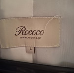 Rococo jacket like new, size S-M, white and blue