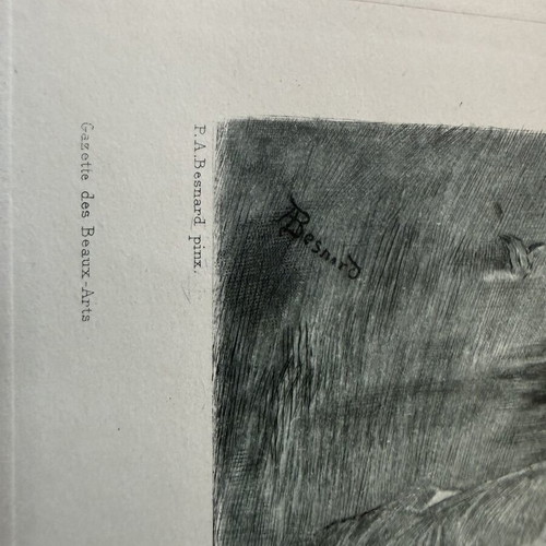 Engraving used, old authentic, 19 x 28 cm