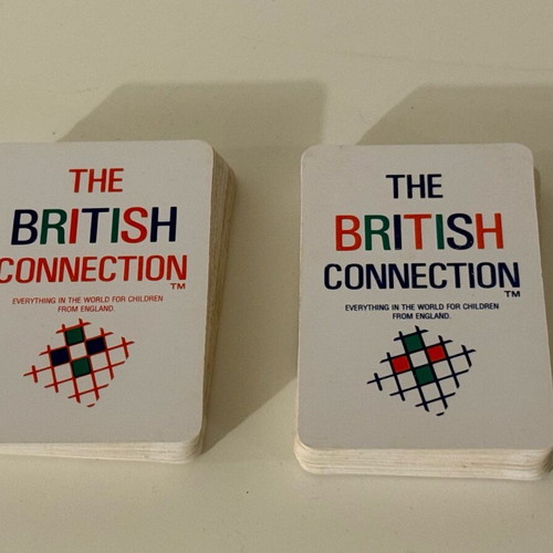 British Collection playing cards used, set of 2, vintage collectible