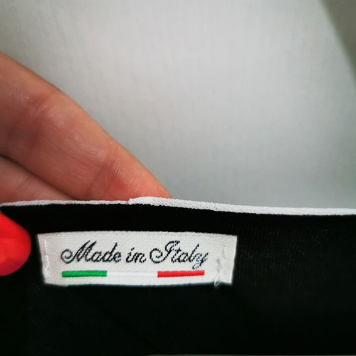 Black elastic dress like new with white muslin overlay
