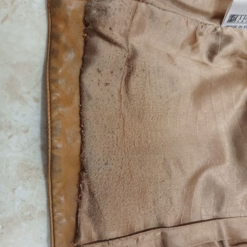 Leather women's jacket used size S brown TIMBER LEATHER