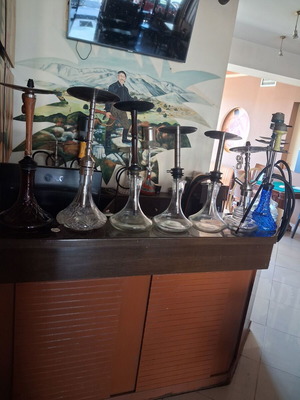 Hookahs like new, 10 pcs, bowls 20 pcs, kalouds 25 pcs with lids