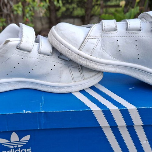 Stan Smith Adidas kids sneakers used, size 32, white-pink