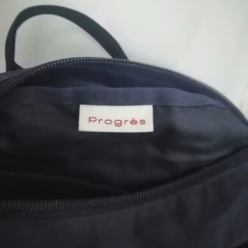 Progres small women's bag like new, blue with orange daisies, crossbody