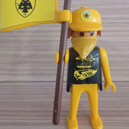 Playmobil AEK Fan Figure like new with team flag