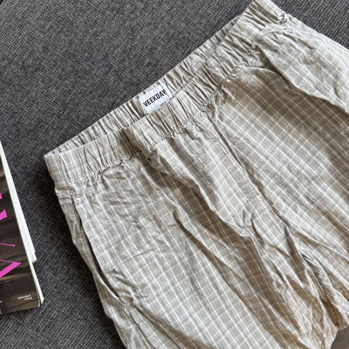 Weekday Checkered Pants like new, lightweight cotton, size S