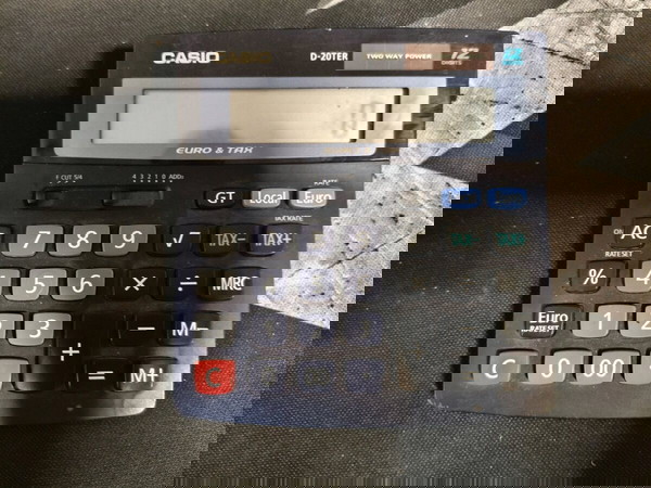 Casio Αριθμομηχανή Λογιστική 12 Ψηφίων
