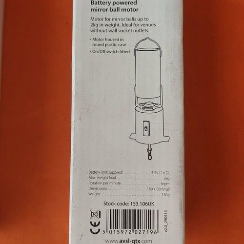 Battery motor for Disco Ball new, set of 2 pieces