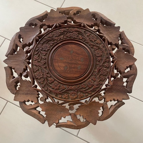 Wooden carved coffee table used