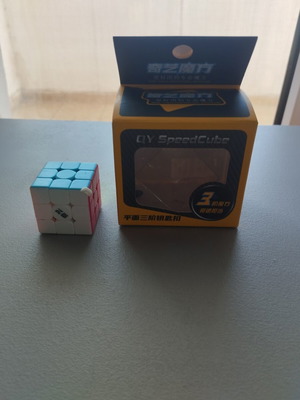 3x3 keychain cube, works as regular cube