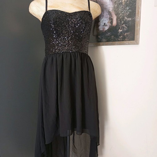 GinaTricot women's strapless evening dress like new, size S black