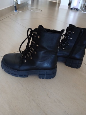 Tsakiris Mallas leather boots, black, size 37